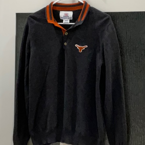 Thomas Dean Collegiate Quarter-Zip Texas - Picture 4 of 11